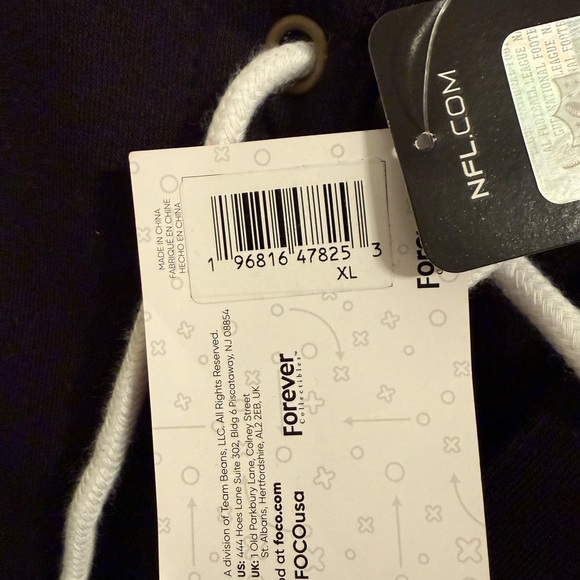 FOCO x NFL New Orleans Saints Hockey Pullover with Hood - Size XL NWT - Picture 7 of 7